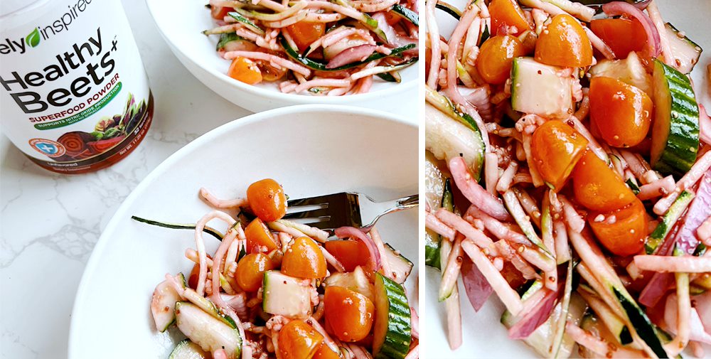 Zoodle (Zucchini Noodle) Salad