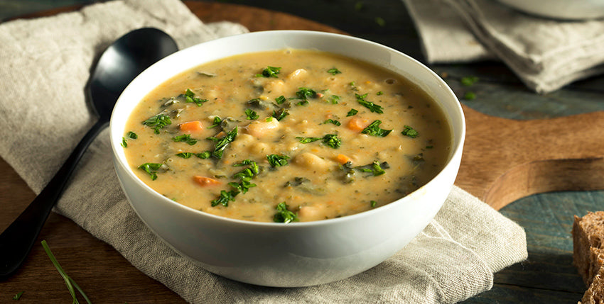 Cozy Comfort Spinach & White Bean Soup